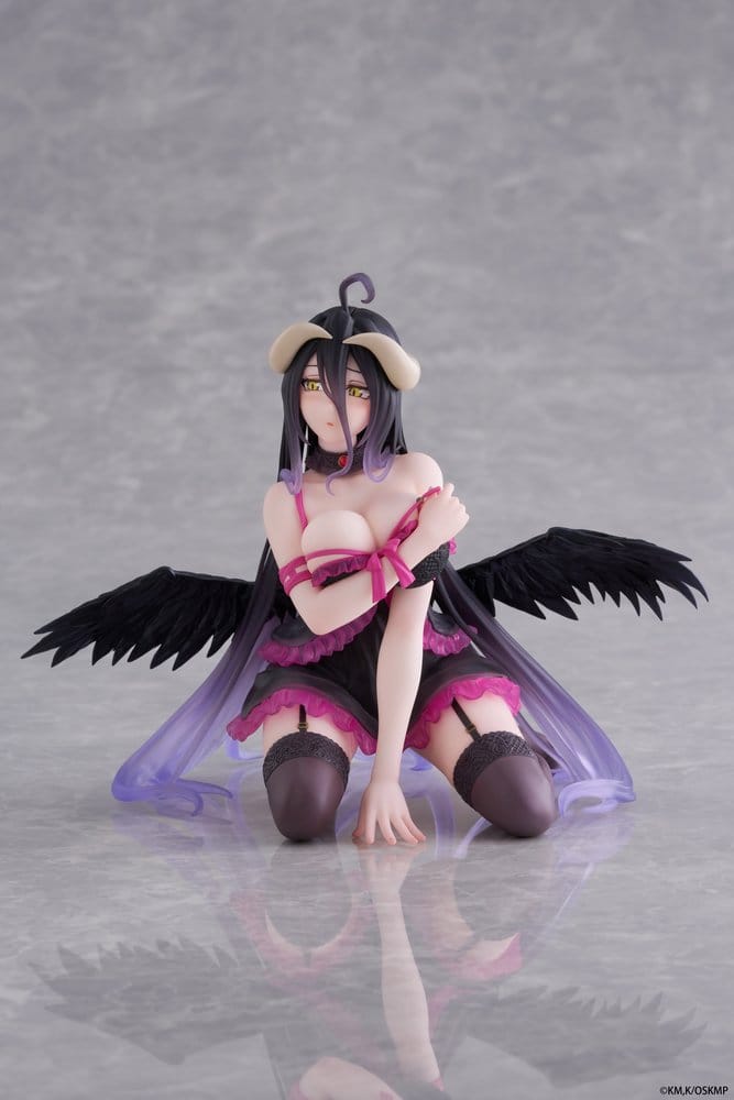 Overlord Desktop Cute PVC Figure Albedo (Negligee ver.) 13 cm - Damaged packaging