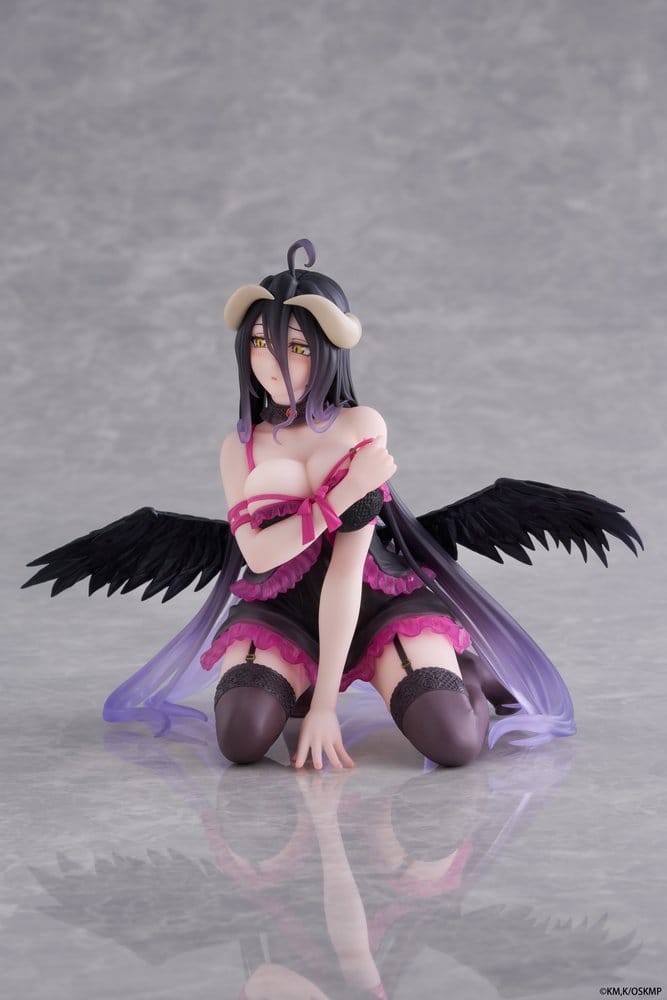Overlord Desktop Cute PVC Figure Albedo (Negligee ver.) 13 cm - Damaged packaging