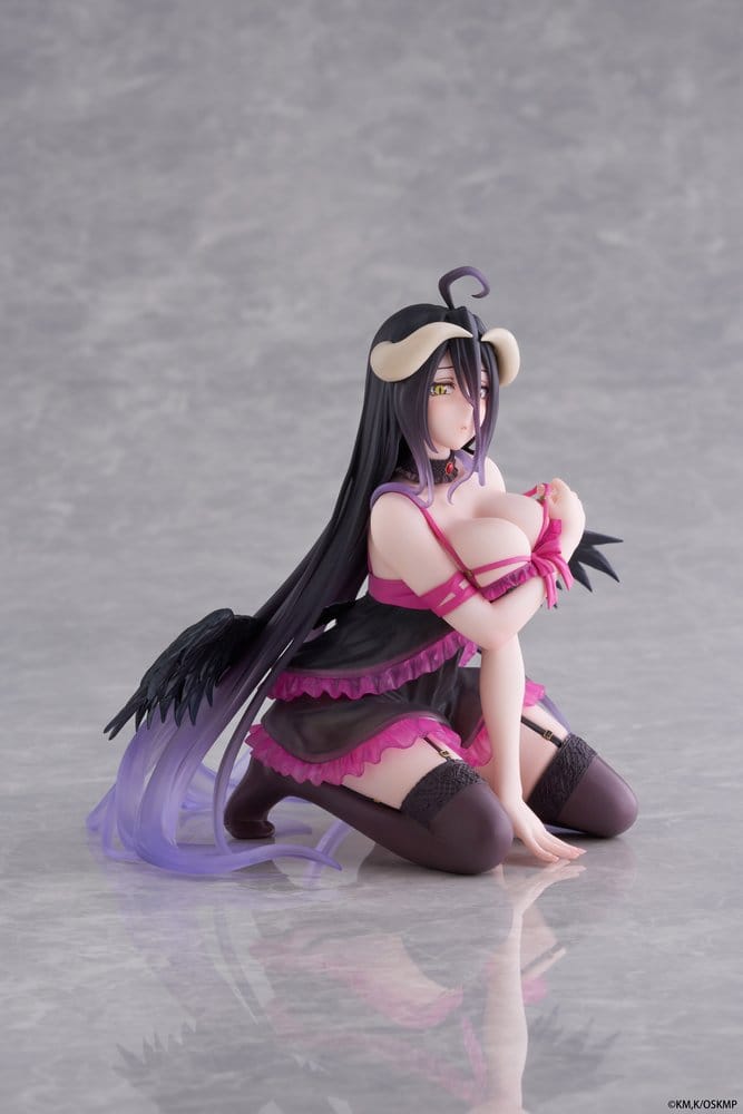 Overlord Desktop Cute PVC Figure Albedo (Negligee ver.) 13 cm - Damaged packaging