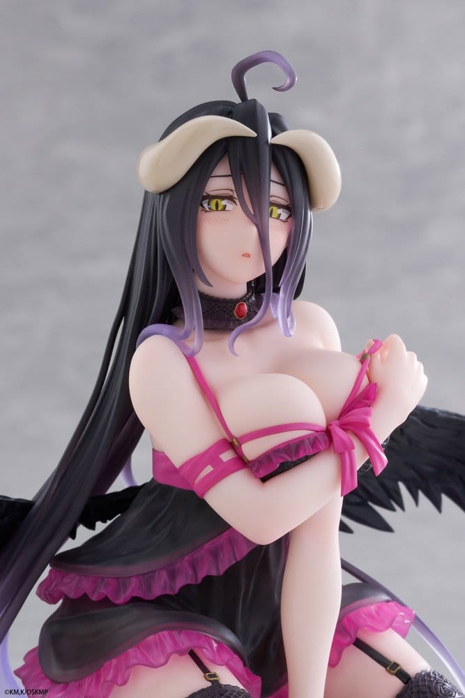 Overlord Desktop Cute PVC Figure Albedo (Negligee ver.) 13 cm - Damaged packaging
