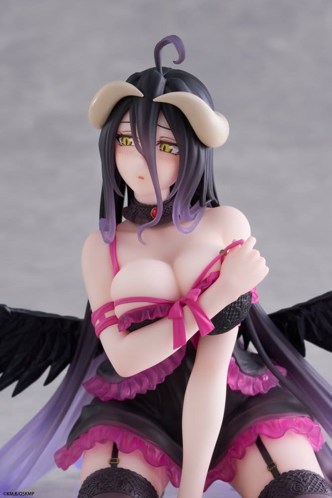 Overlord Desktop Cute PVC Figure Albedo (Negligee ver.) 13 cm - Damaged packaging