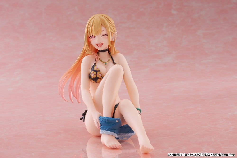 My Dress-Up Darling Desktop Cute PVC Figure Marin Kitagawa (Measured Swimsuit Ver.) Reissue 13 cm