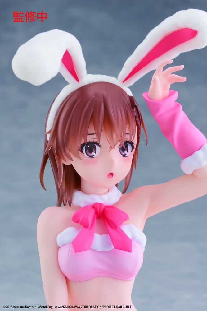 A Certain Scientific Railgun Moflock PVC Figure Mikoto Misaka (Fluffy Bunny Ver.) 13 cm