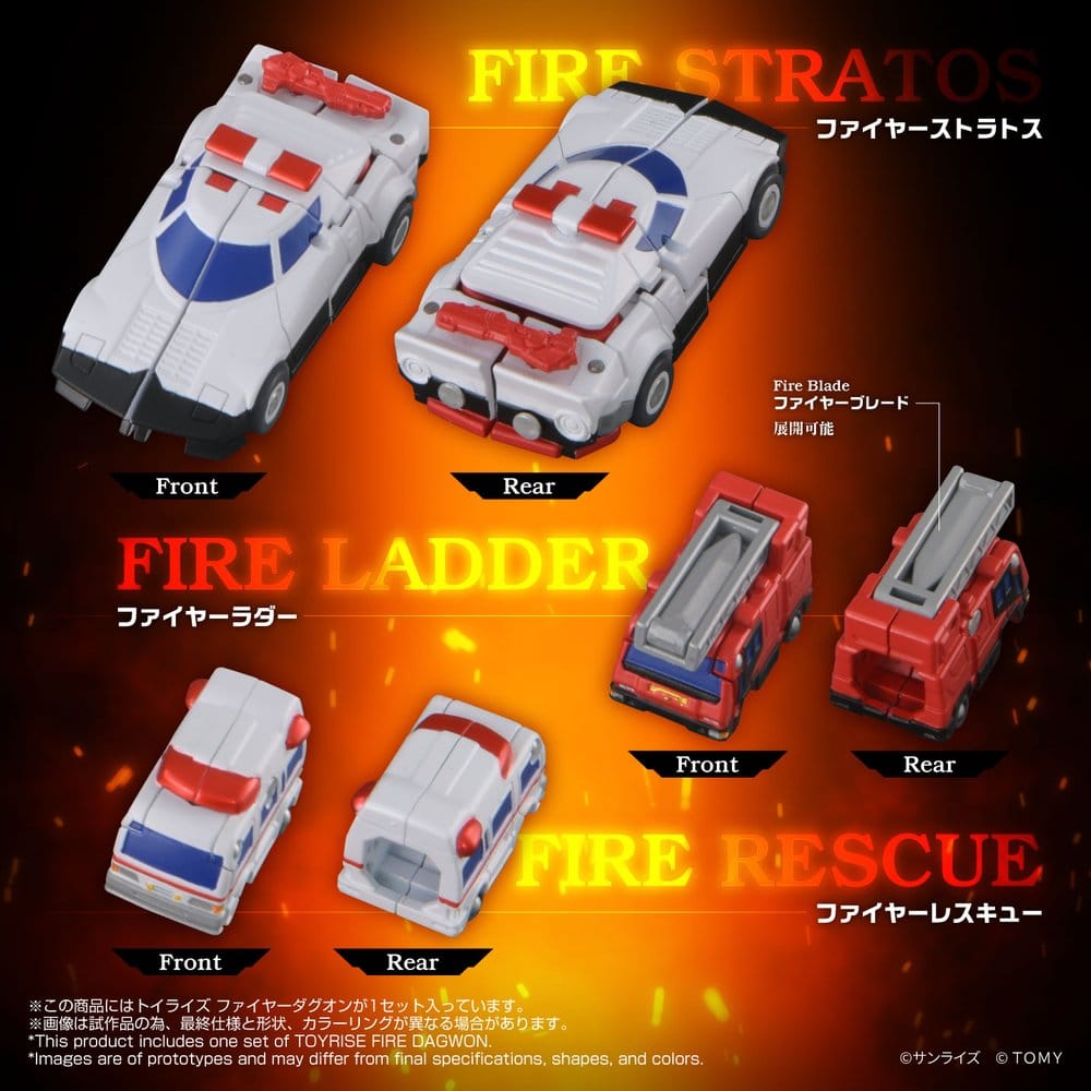Brave Command Dagwon Toyrise Action Figure Fire Dagwon 18 cm