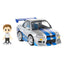 Fast &amp; Furious Q-Village Vehicle with mini-figure Nissan Skyline GT-R (R34) 9 cm