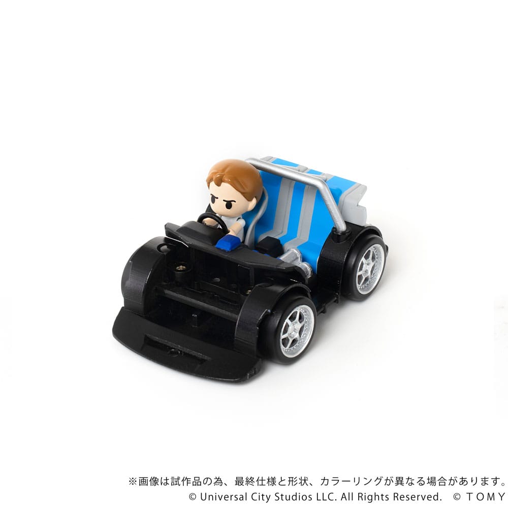 Fast &amp; Furious Q-Village Vehicle with mini-figure Nissan Skyline GT-R (R34) 9 cm