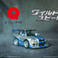 Fast &amp; Furious Q-Village Vehicle with mini-figure Nissan Skyline GT-R (R34) 9 cm