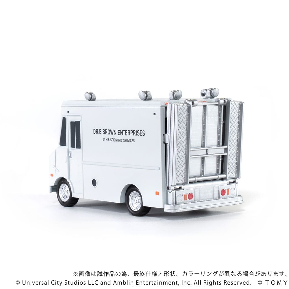 Back to the Future Q-Village Vehicles with mini-figures Time Machine Deluxe Set 9 cm