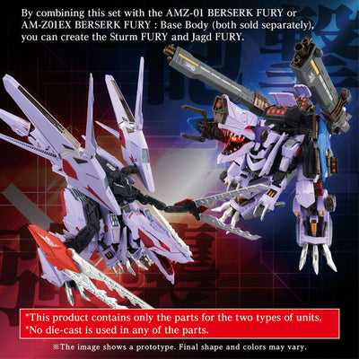 Zoids Model Kit Accesoory Set AM-Z01CP Berserk Fury Sturm &amp; Jagd Unit