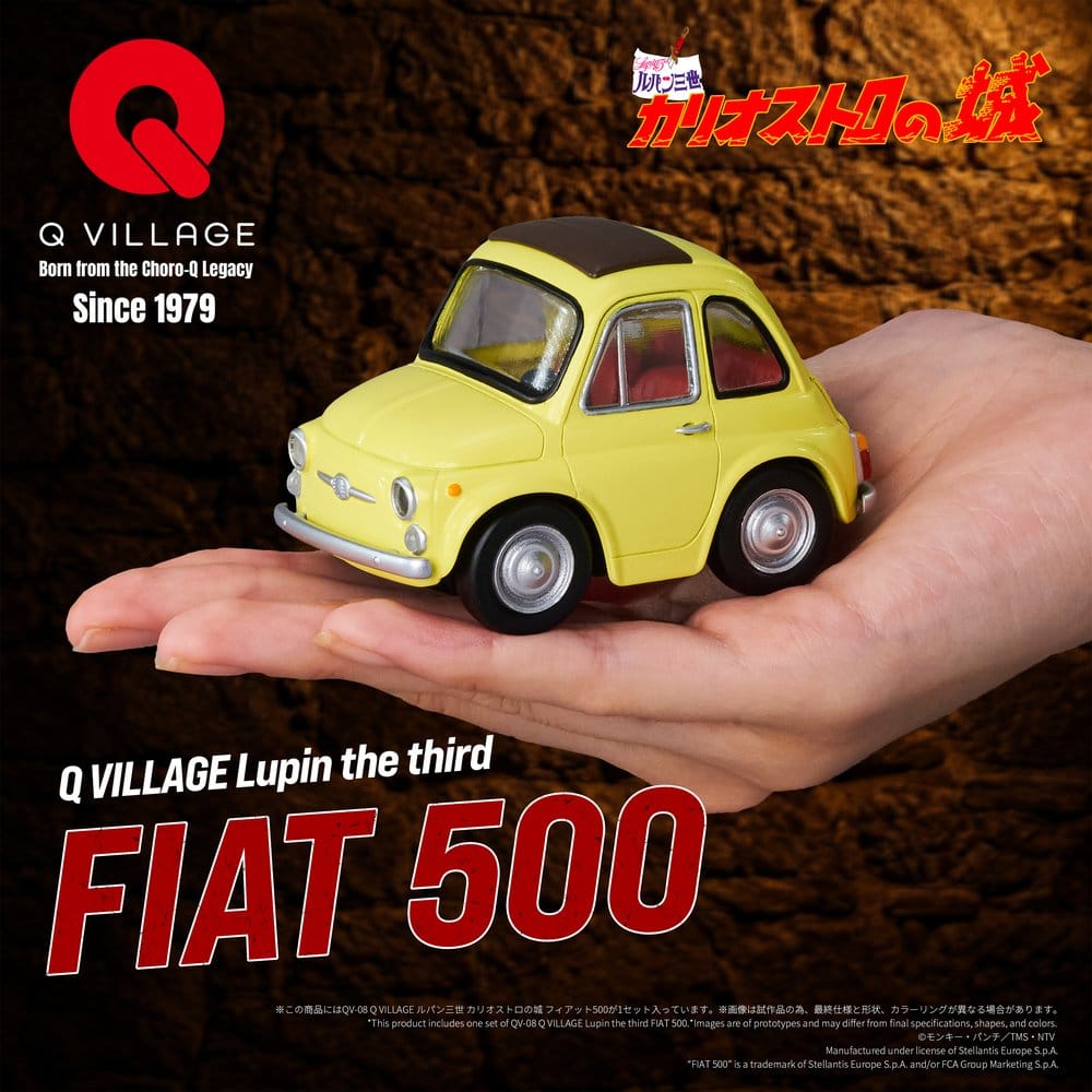 Lupin the Third: The Castle of Cagliostro Q Village PVC Figure QV-08 Fiat 500 8 cm
