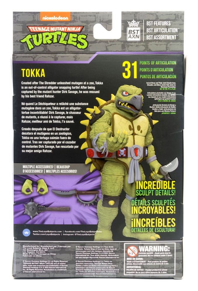 Teenage Mutant Ninja Turtles BST AXN Action Figure Tokka 13 cm