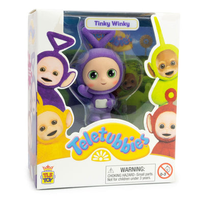 Teletubbies Cheebee Mini figure Tinky Winky Flocked 6 cm