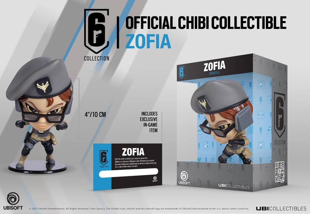 Rainbow Six Siege 6 Collection Chibi Figure Series 6 Zofia 10 cm