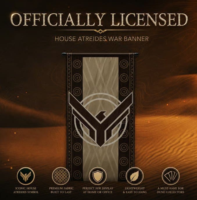 Dune Replica 1/1 War Banner House Atreides
