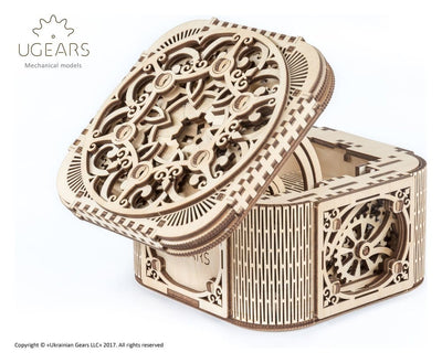 Ugears 3D Wooden Puzzle Treasure Box