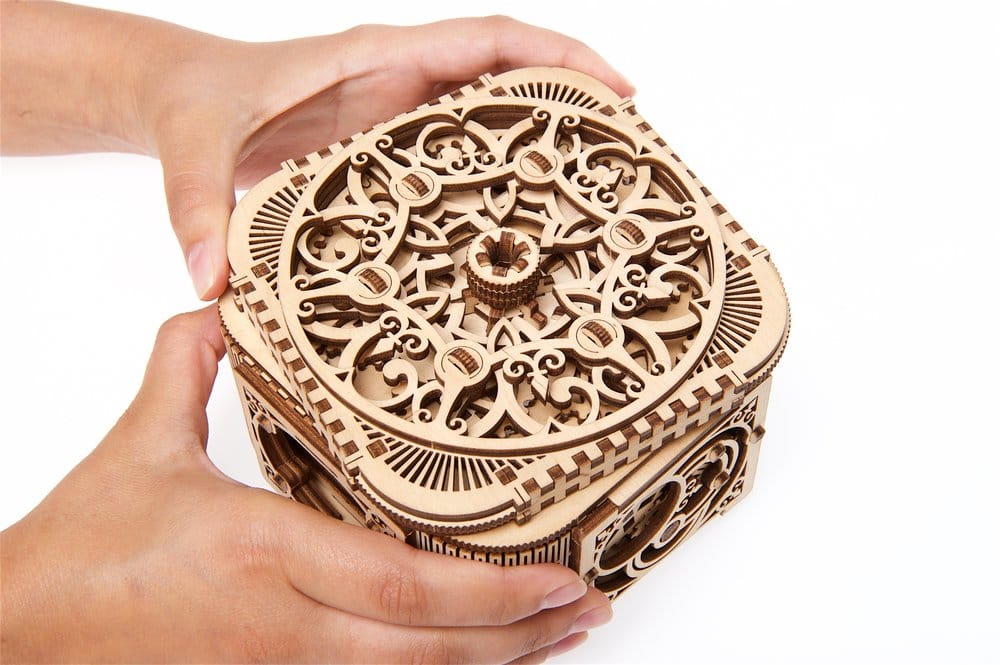 Ugears 3D Wooden Puzzle Treasure Box