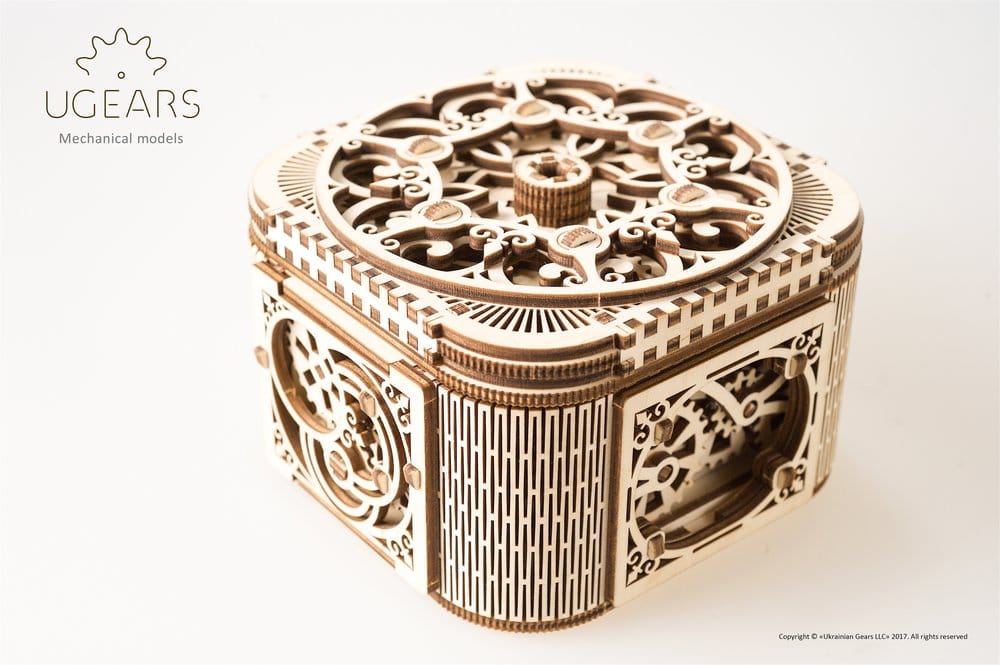 Ugears 3D Wooden Puzzle Treasure Box