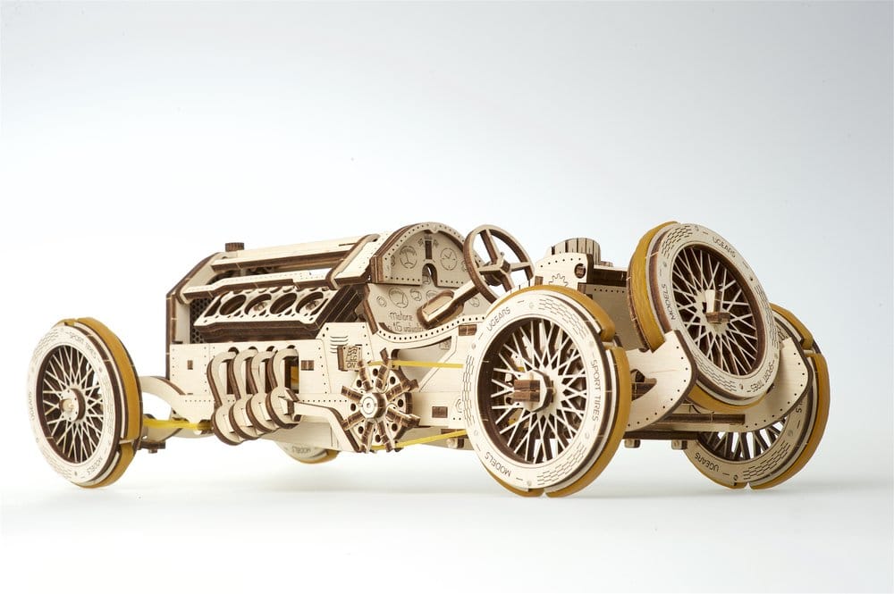 Ugears 3D Wooden Puzzle U-9 Grand Prix Car