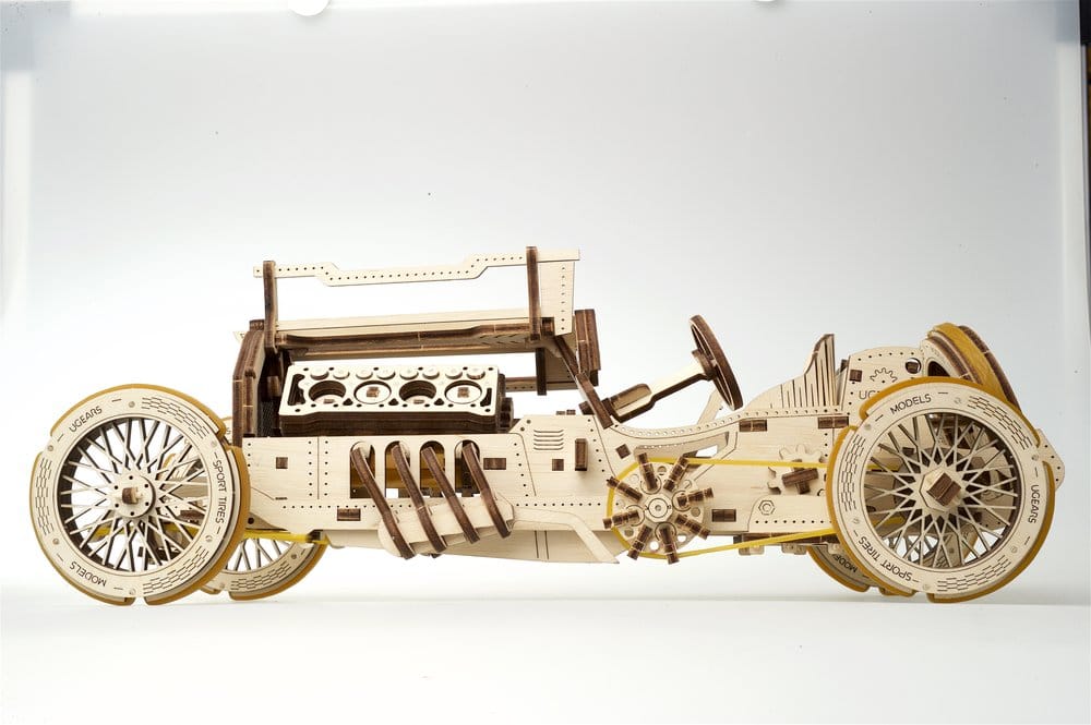 Ugears 3D Wooden Puzzle U-9 Grand Prix Car