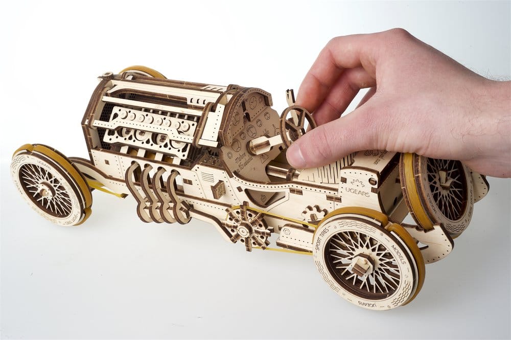 Ugears 3D Wooden Puzzle U-9 Grand Prix Car