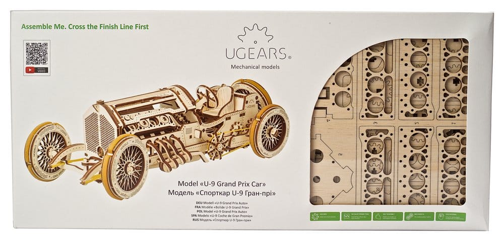 Ugears 3D Wooden Puzzle U-9 Grand Prix Car