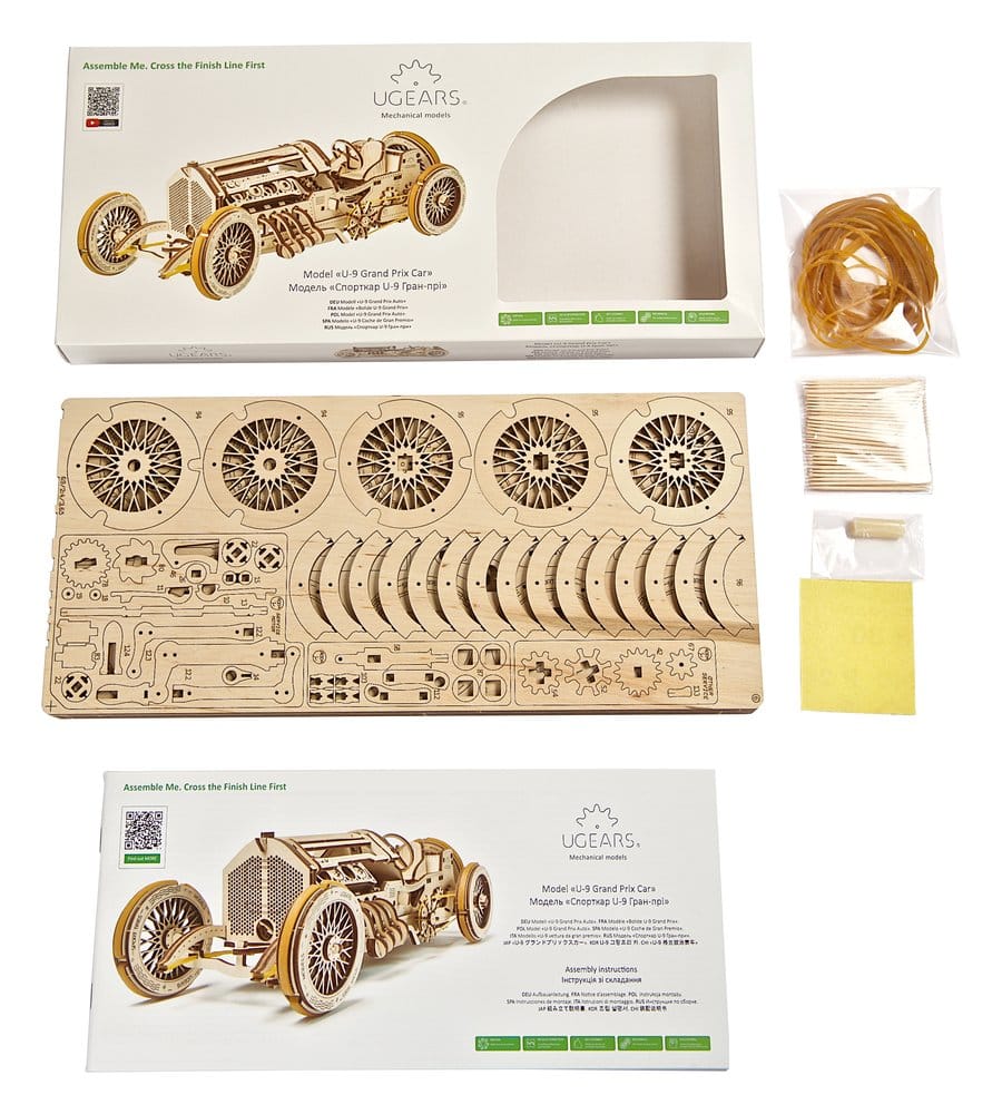 Ugears 3D Wooden Puzzle U-9 Grand Prix Car