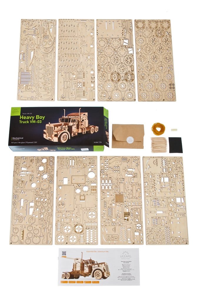 Ugears 3D Wooden Puzzle Heavy Boy Truck VM-03