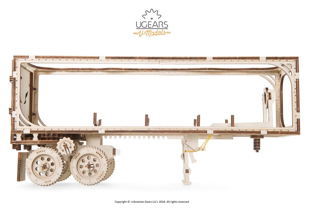 Ugears 3D Wooden Puzzle Trailer for Heavy Boy Truck VM-03