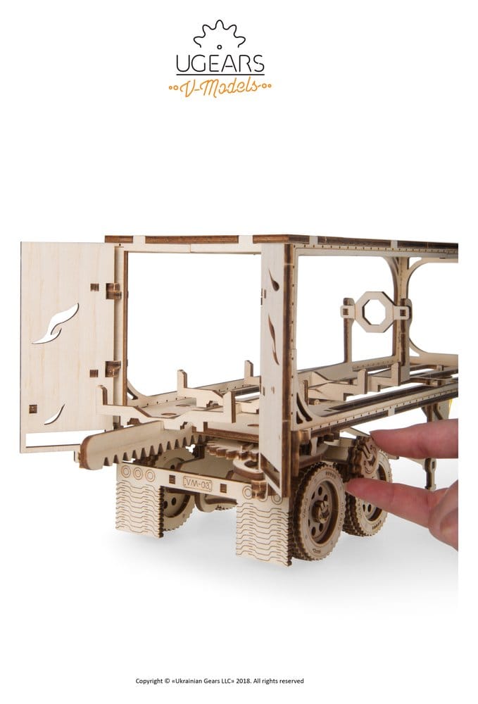 Ugears 3D Wooden Puzzle Trailer for Heavy Boy Truck VM-03