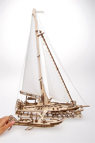 Ugears 3D Wooden Puzzle Trimaran Merihobus