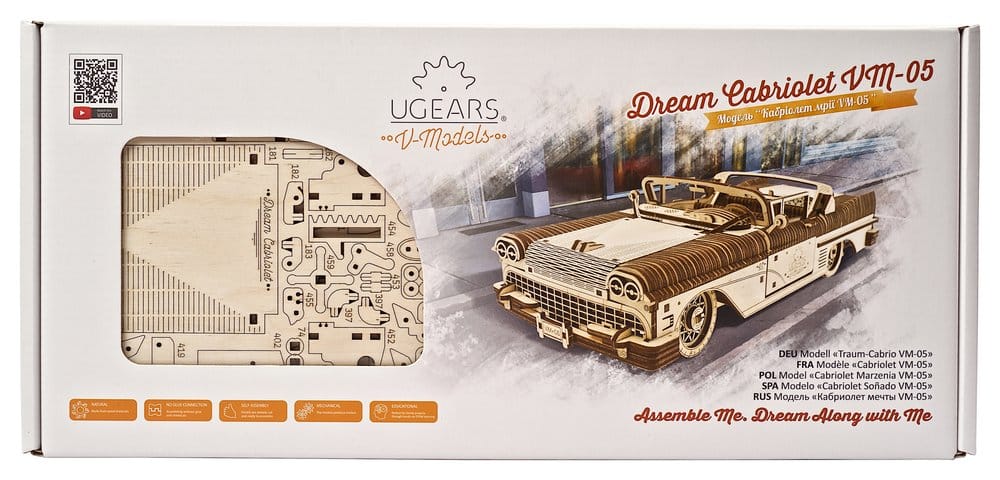 Ugears 3D Wooden Puzzle Dream Cabriolet VM-05