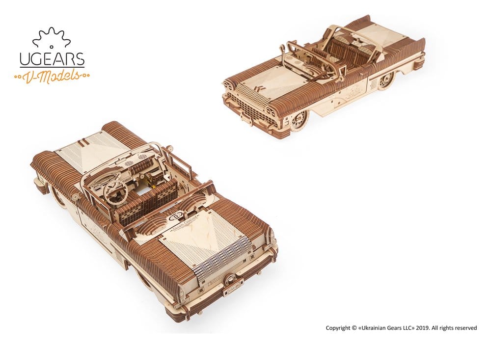 Ugears 3D Wooden Puzzle Dream Cabriolet VM-05