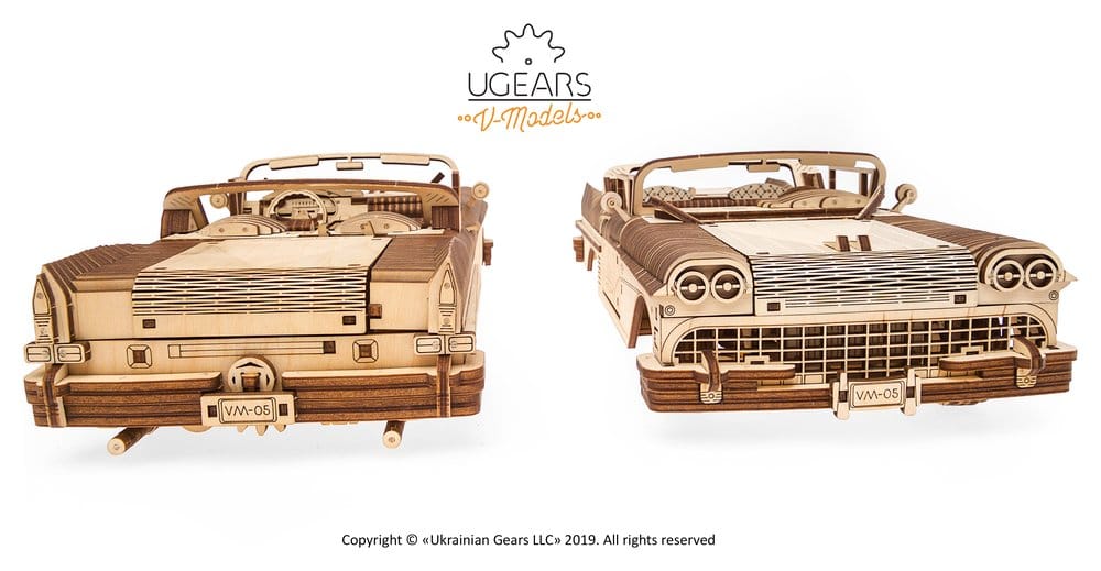 Ugears 3D Wooden Puzzle Dream Cabriolet VM-05