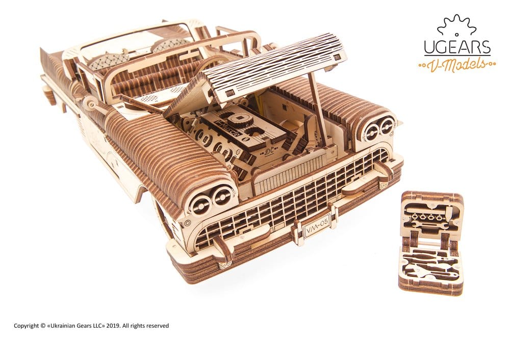 Ugears 3D Wooden Puzzle Dream Cabriolet VM-05