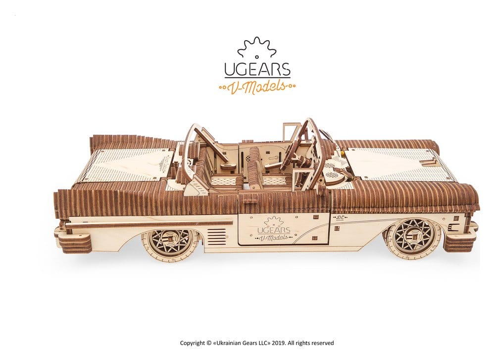 Ugears 3D Wooden Puzzle Dream Cabriolet VM-05