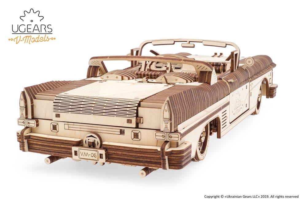 Ugears 3D Wooden Puzzle Dream Cabriolet VM-05