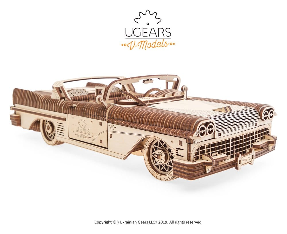 Ugears 3D Wooden Puzzle Dream Cabriolet VM-05