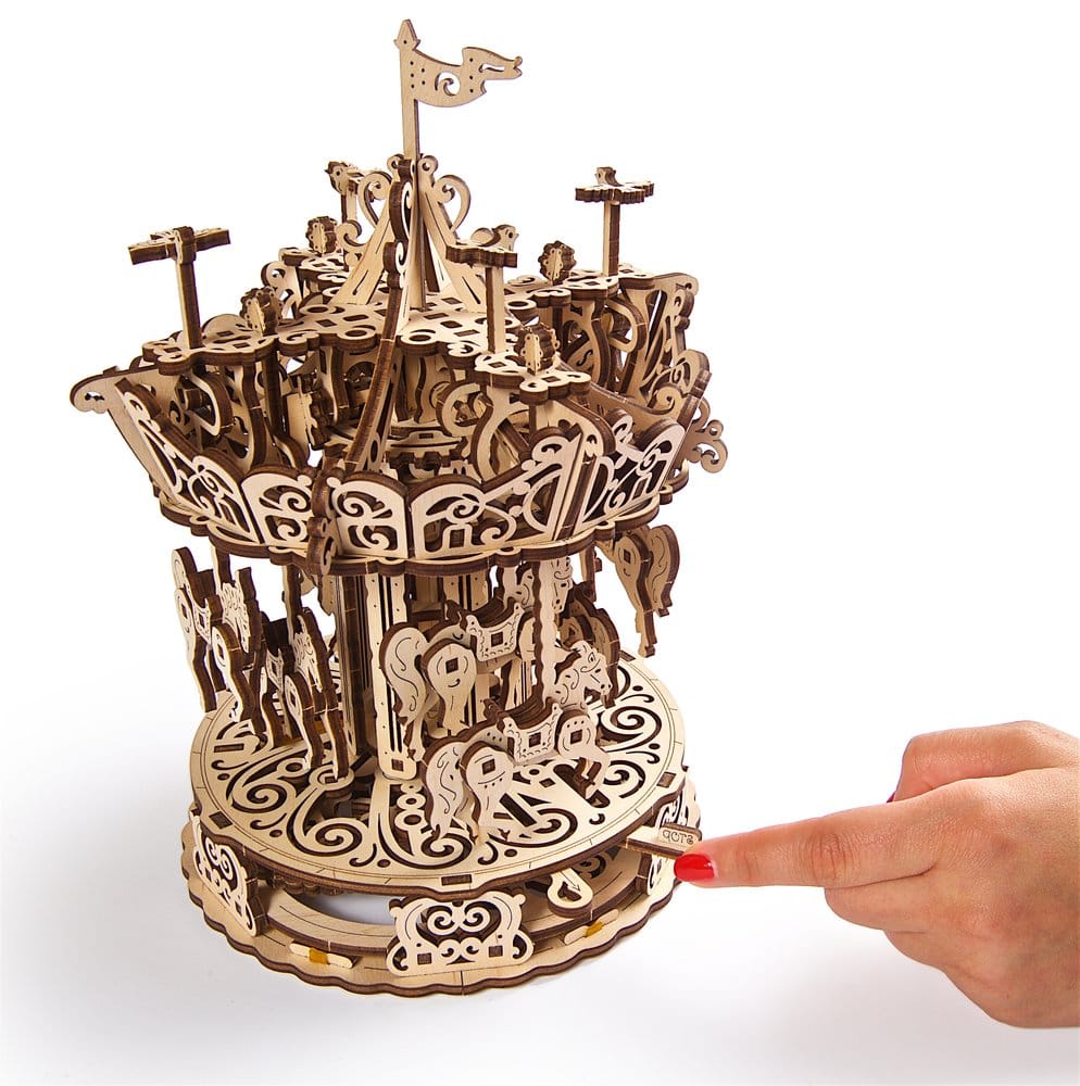 Ugears 3D Wooden Puzzle Carousel