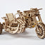 Ugears 3D Wooden Puzzle Scrambler UGR-10 with sidecar