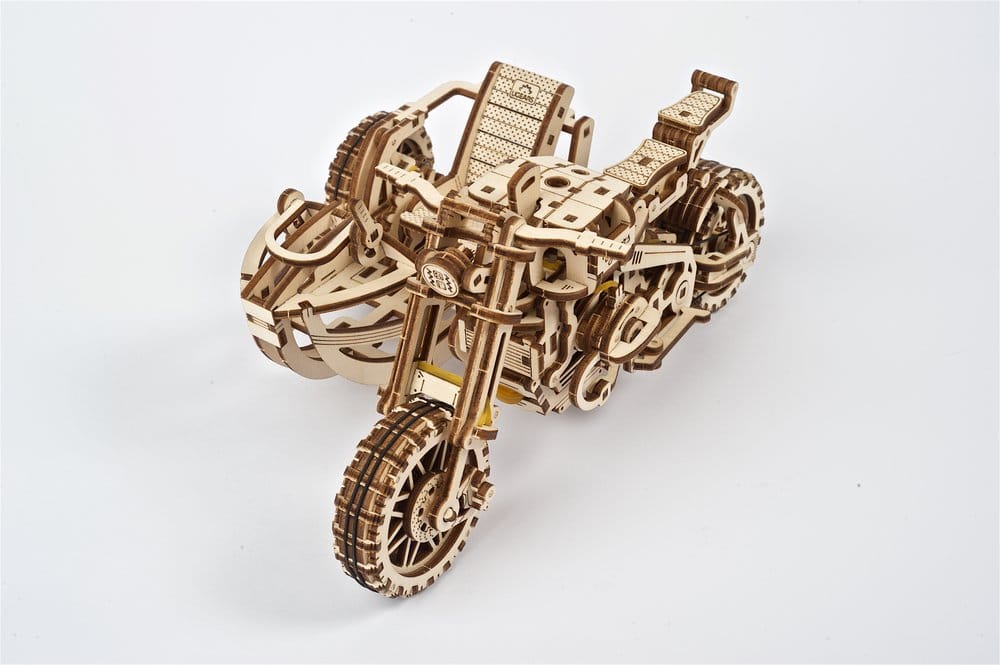 Ugears 3D Wooden Puzzle Scrambler UGR-10 with sidecar
