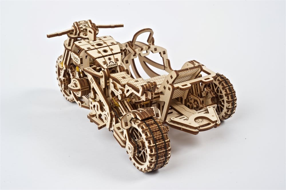Ugears 3D Wooden Puzzle Scrambler UGR-10 with sidecar