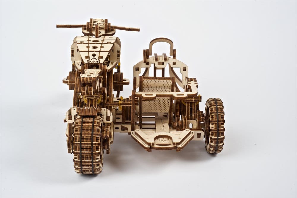 Ugears 3D Wooden Puzzle Scrambler UGR-10 with sidecar