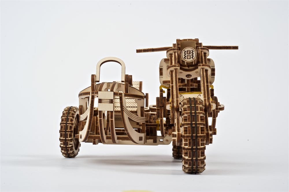 Ugears 3D Wooden Puzzle Scrambler UGR-10 with sidecar