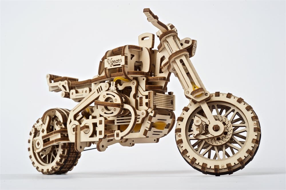 Ugears 3D Wooden Puzzle Scrambler UGR-10 with sidecar