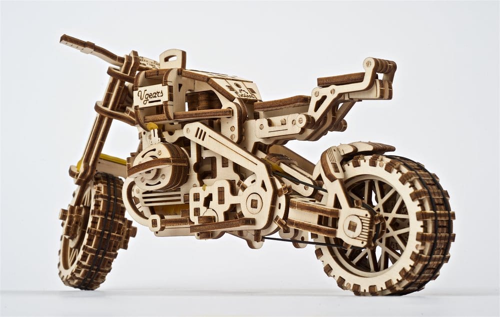 Ugears 3D Wooden Puzzle Scrambler UGR-10 with sidecar