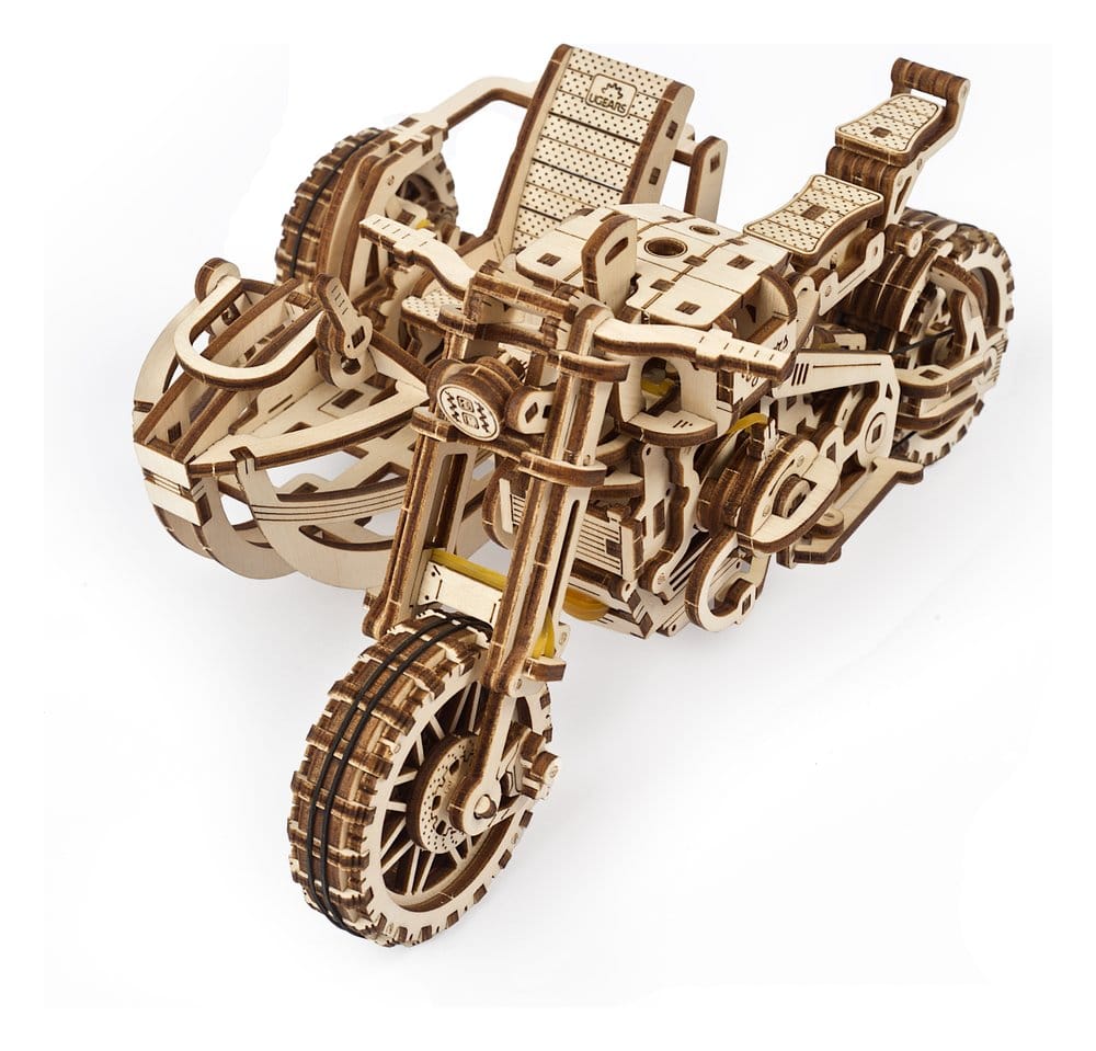 Ugears 3D Wooden Puzzle Scrambler UGR-10 with sidecar