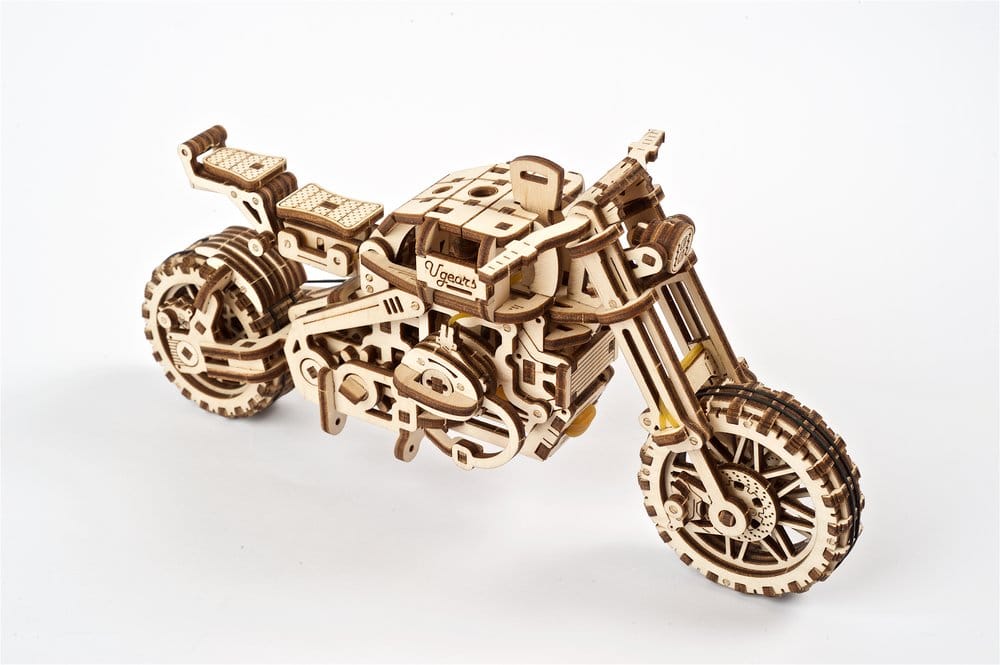 Ugears 3D Wooden Puzzle Scrambler UGR-10 with sidecar