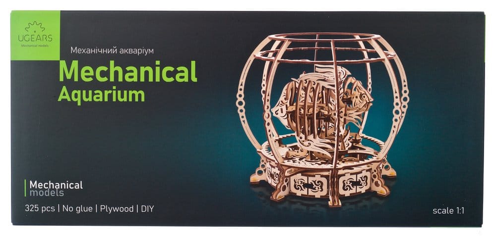 Ugears 3D Wooden Puzzle Mechanical Aquarium