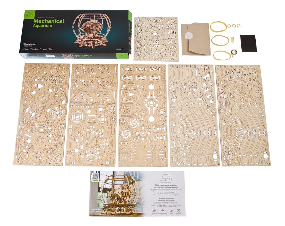 Ugears 3D Wooden Puzzle Mechanical Aquarium