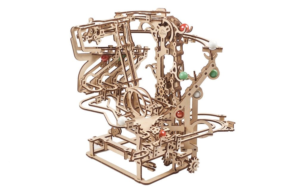 Ugears 3D Wooden Puzzle Marble Run Chain Hoist